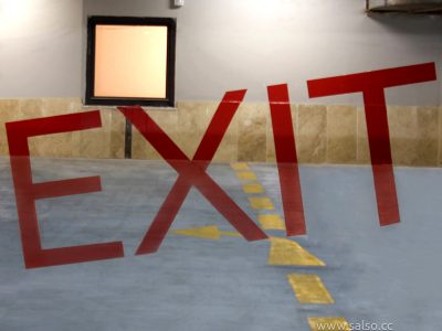 تابلوی خطای دید راهنمای پارکینگ تیراژه۲ EXIT
