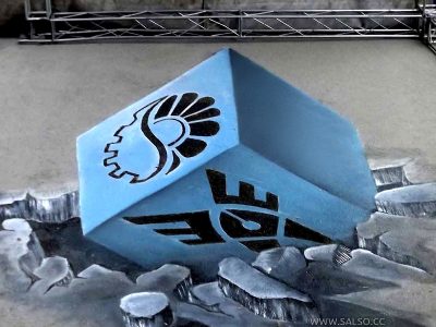 نقاشی دگرگون سه‌بعدی دانشگاه آزاد