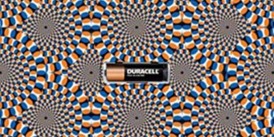 duracell قدرتمند و گرافیک خطای دید
