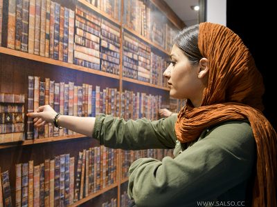 نقاشی سه بعدی دیجیتال کتابخانه بی‌نهایت