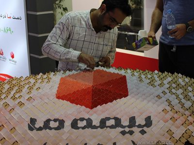 تابلو سه وجهی خطای دید بانک ملت