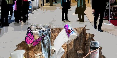 استیکر سه‌بعدی لوازم بهداشتی