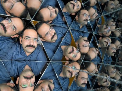 استند آینه مثلث بی‌نهایت