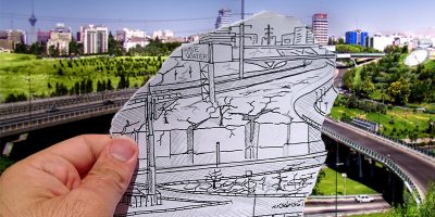 اینجا تقاطع مدرس همته