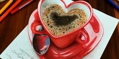 نقاشی سه بعدی ولنتاین